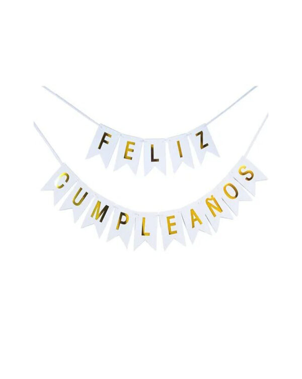 Banner letrero de feliz cumpleaños