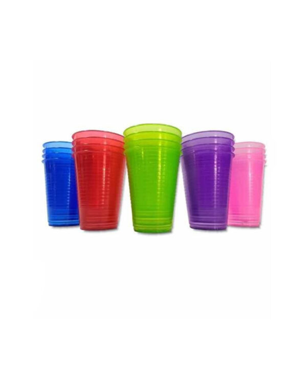 Vaso de plastico colores neon 500 ml